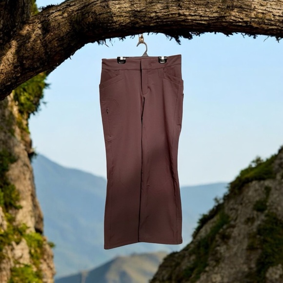 Mountain Hardwear Ladies Size 8 Brown Water Resistant Shell Pants - Picture 14 of 14